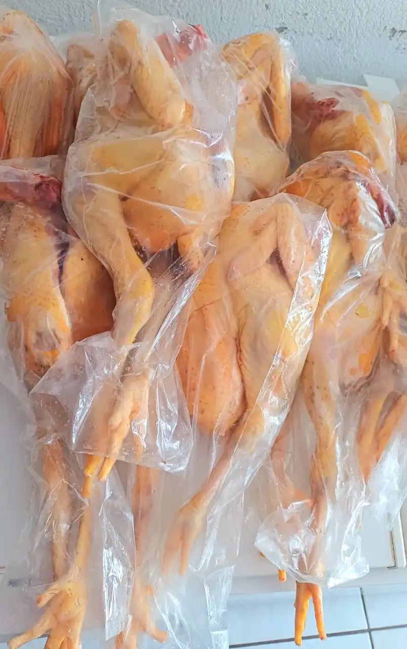 Frango caipira criado solto